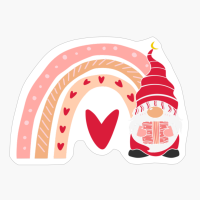 Gnome Rainbow Valentine