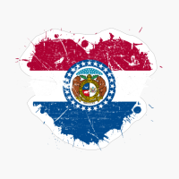 Missouri Missourian Heart Love Flag Pride Heritage Roots