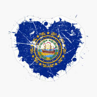 New Hampshire New Hampshirite New Hampshireman Heart Love Flag Pride Heritage Roots