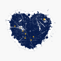 Alaska Alaskan Heart Love Flag Pride Heritage Roots