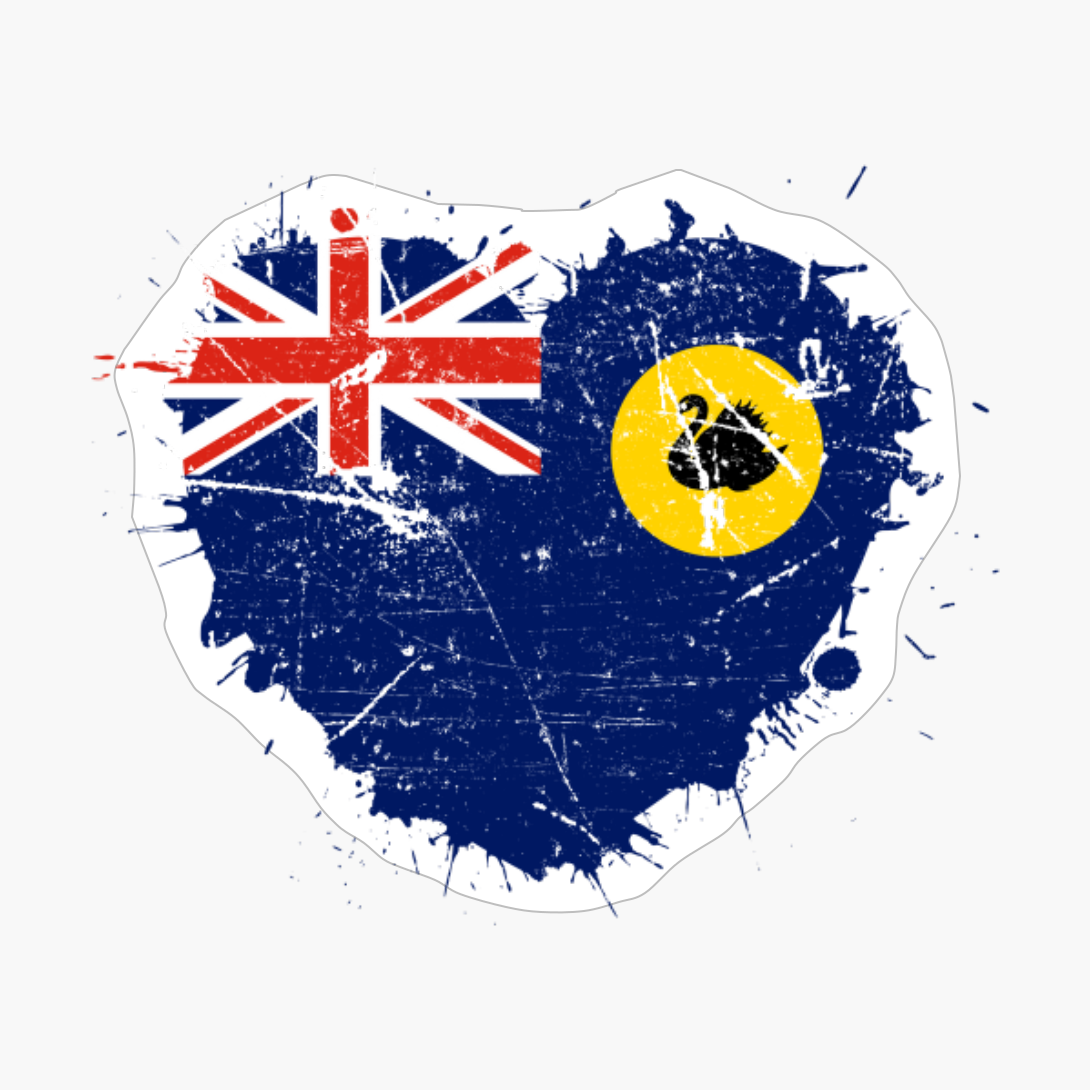 Western Australia Western Australian Love Flag Pride Heritage Roots