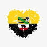 Saxony-Anhalt Love Flag Pride Heritage Roots