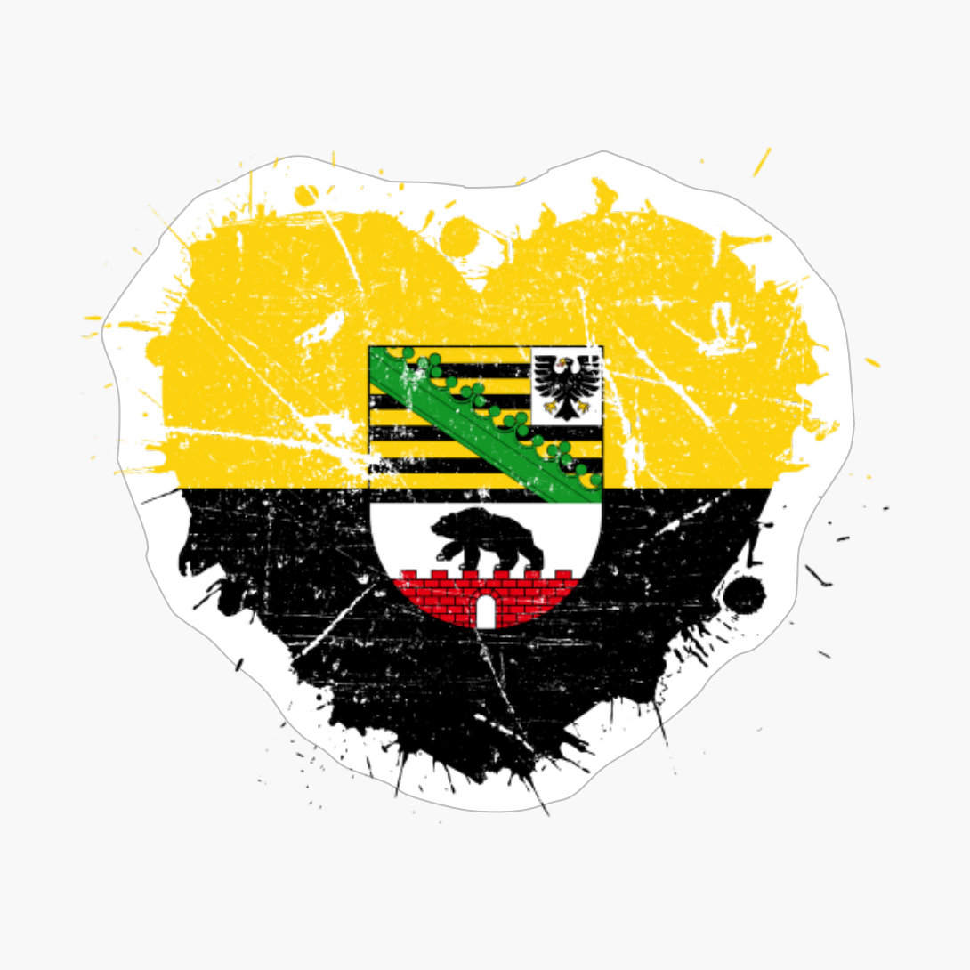 Saxony-Anhalt Love Flag Pride Heritage Roots