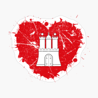 Hamburg Hamburger Hanseatic Love Flag Pride Heritage Roots