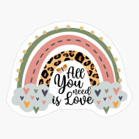 All You Need Is Love Boho Rainbow