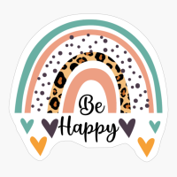 Be Happy Boho Rainbow