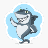 Shark Animal Character Cute Ocean Underwater Blue