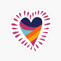 Love Heart Carpe Diem, Good Vibes Only, Be You, Hand Drown Rainbow Illustration Trend