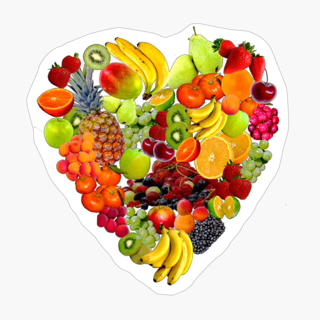 Fruit Heart (Full Color On Black)