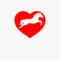 I Love Horses Lover Owner Horseback Riding Jockey Rider Gift