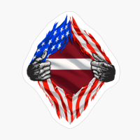 Super Latvian Heritage Latvia Roots USA Flag Gift
