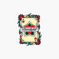 Hairstylist With An Ace Of Hearts Graphic