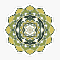 Green Heart Chackra Healing Mandala