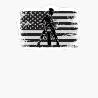 American Flag Classic Modern Biker - Motorcycle Rider