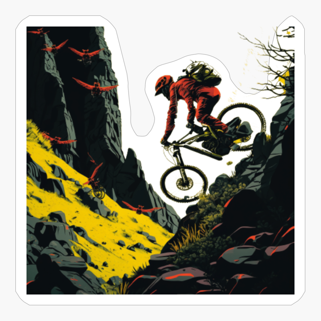 The Man Wears A Red Sports Helmet For Cycling