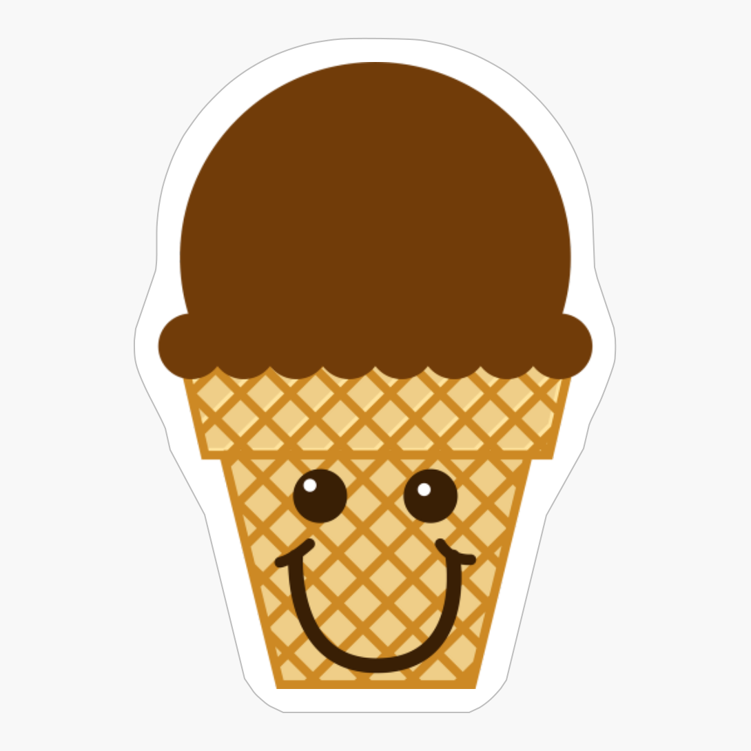 Chocolate Ice Cream Cone