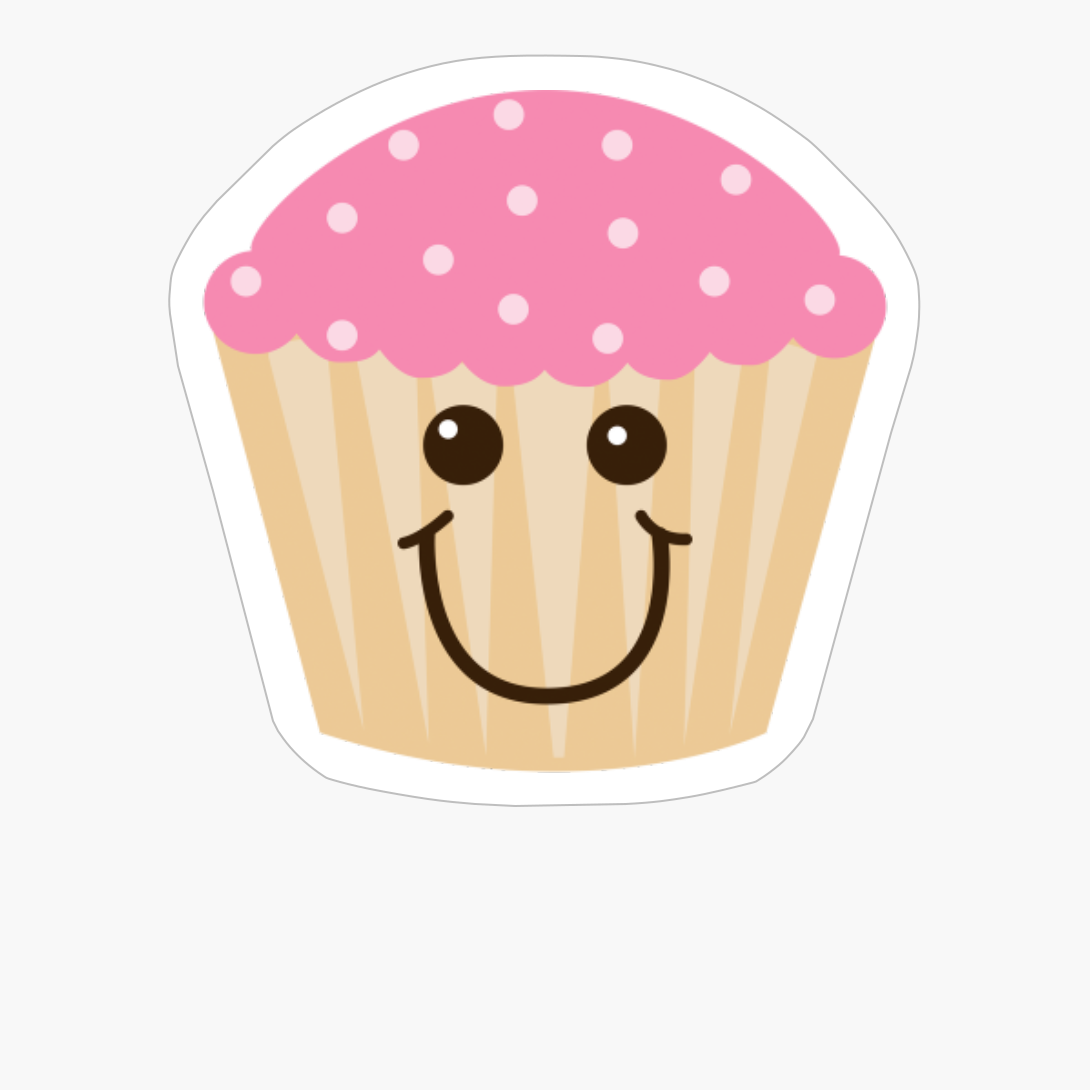 Pink Frosting Cupcake