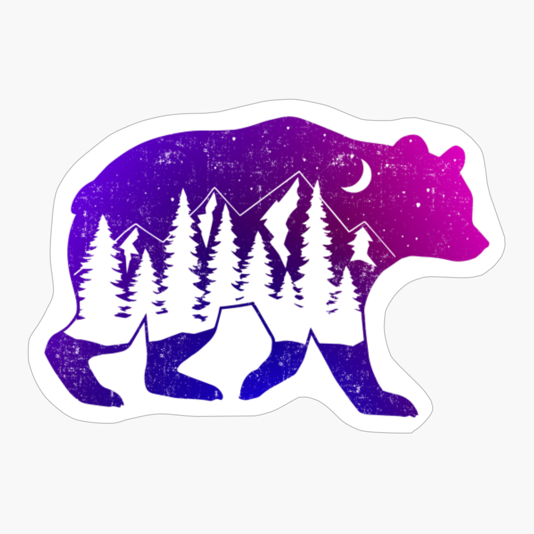 Mountains In Bear Pink Violet Nature