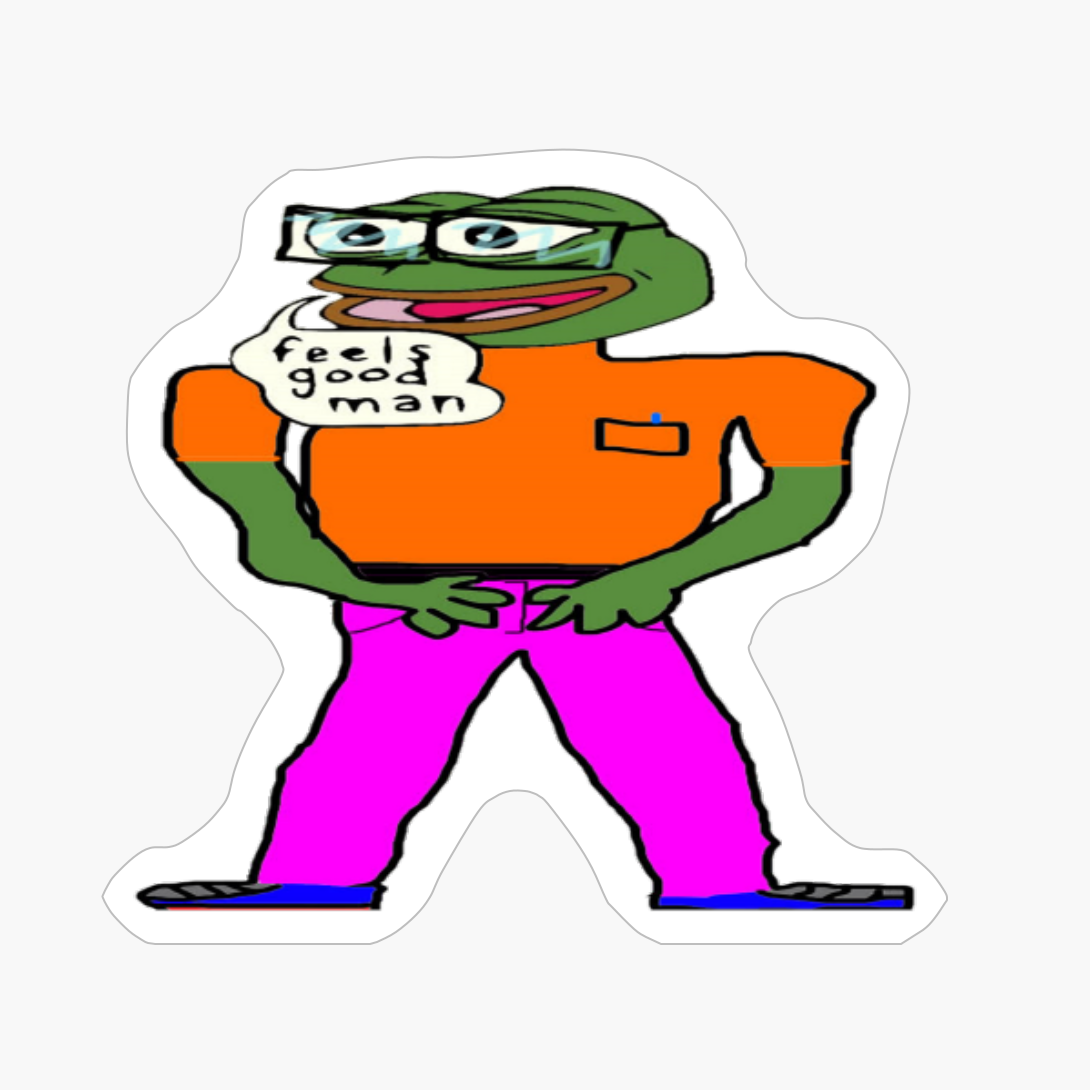 Feels Good Pepe The Frog, Feels Good Man, Feels Good Man Meme, RARE Pepe The Frog, Special Pepe The Frog