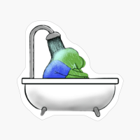 Depressant Pepe The Frog In The Bathtub, Deppresive Pepe The Frog In The Bathtub, Sad Pepe The Frog, Pepe The Frog Crying