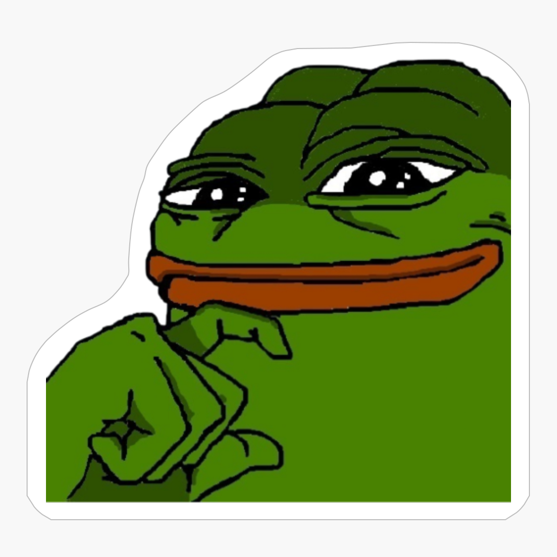 Pepe The Frog Thinks, Pepe The Frog Thinking, Pepe The Frog Meme, Pepo The Frog, Pepe Frog Meme, RARE Pepe The Frog