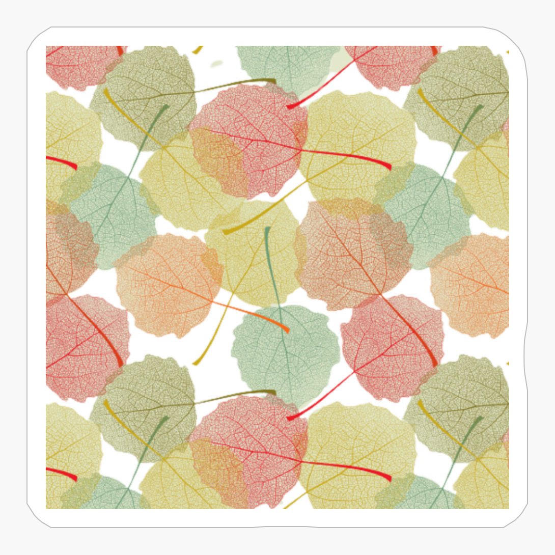 Digital Paper Fall Autumn Wood Leaves Pattern