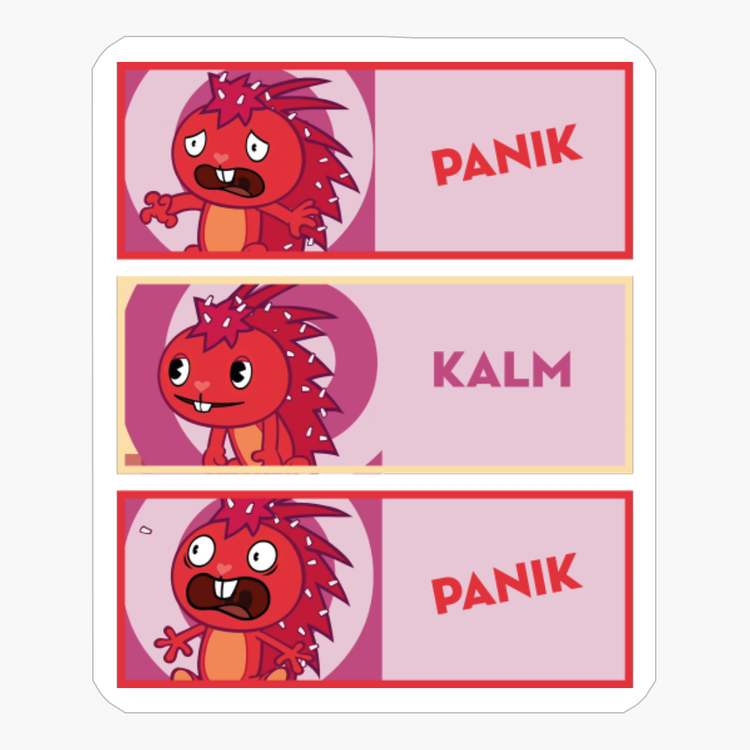 Panik Meme - Flaky Happy Tree Friends