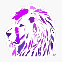 Shades Of Purple Lion’s Head Face Pink