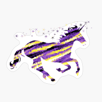 Nonbinary Pride Faceted Sparkling Unicorn
