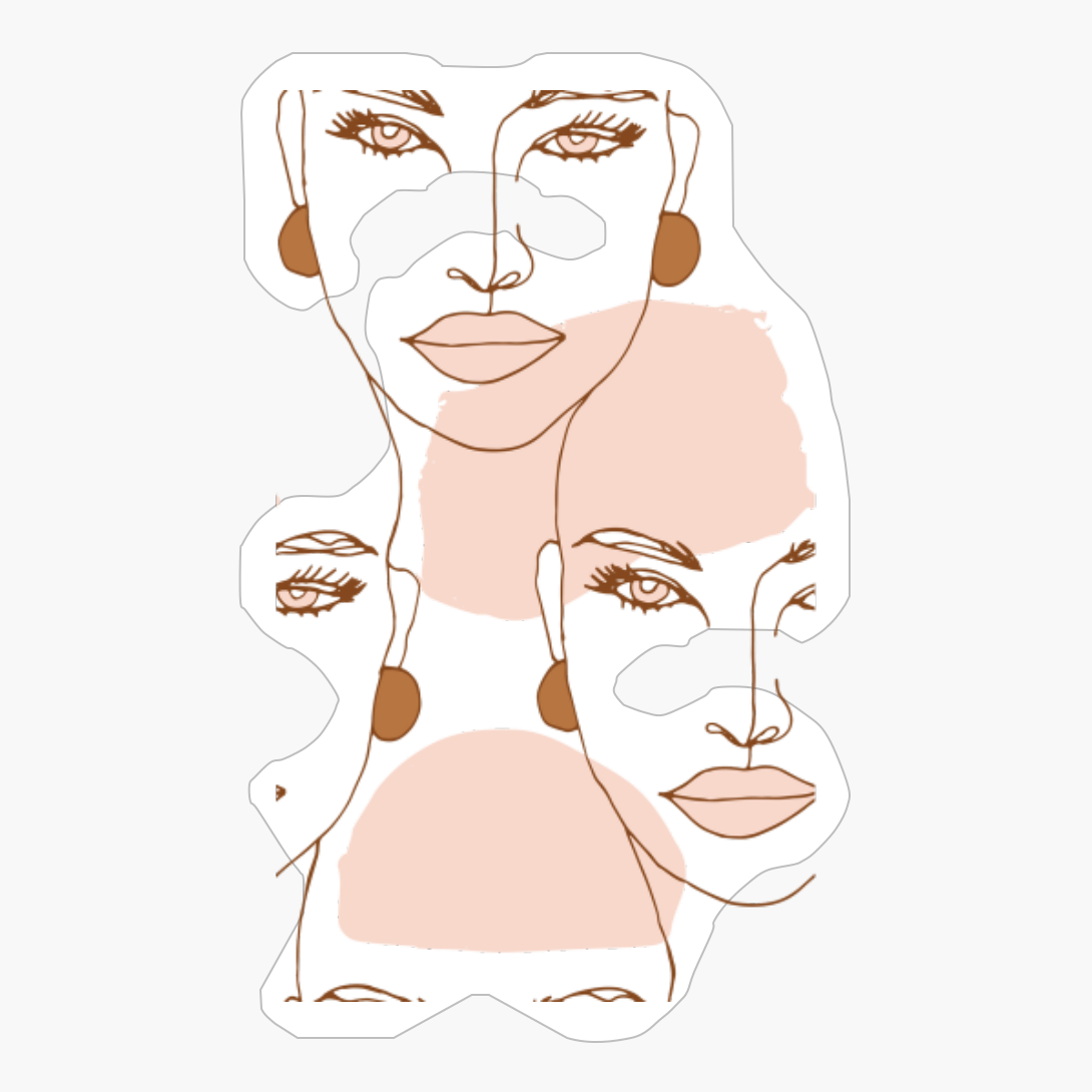 Tea Green Pastel Pattern Print