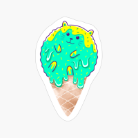 Of Cats, Ice Cream And Cones - Melting Cool Cats