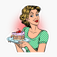 Woman Dessert Cake