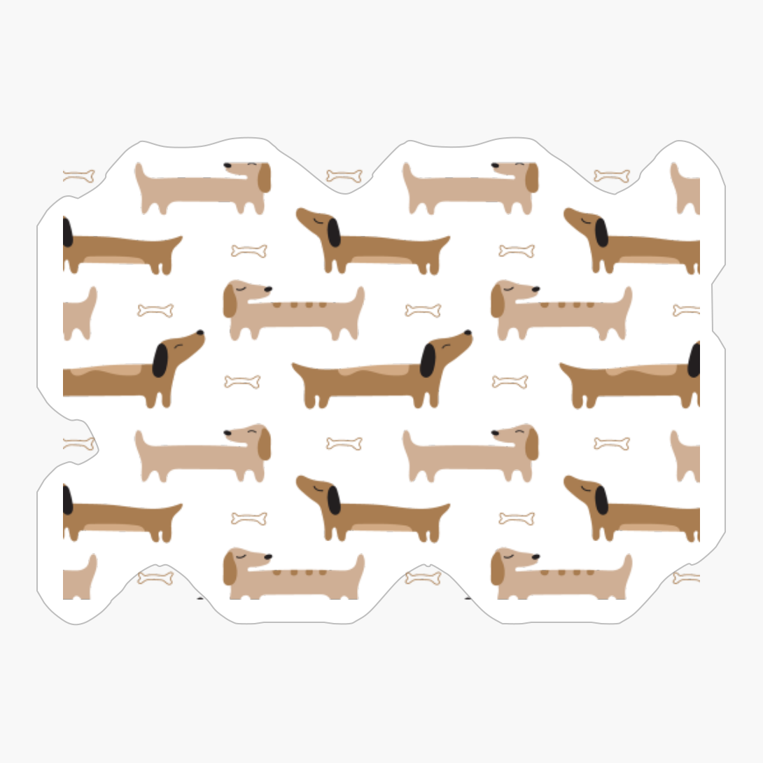 Cute Dachshund Pattern Design