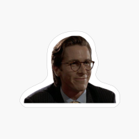 Happy Patrick Bateman, Smiling Patrick Bateman, American Psycho, American Psycho Meme, Patrick Bateman , Batrick Bateman Portrait