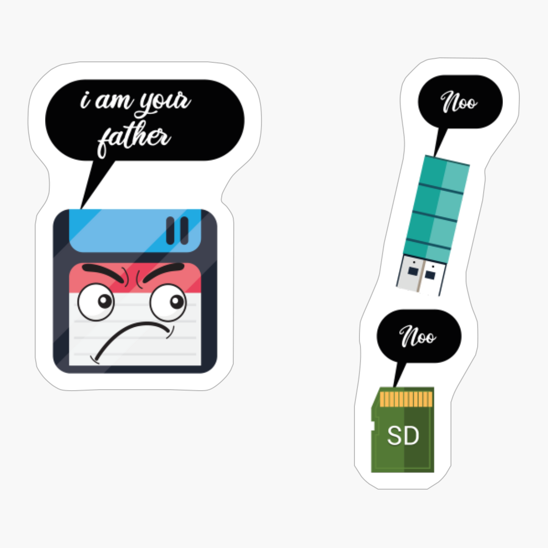 I Am Your Father Nooo Funny Nerd/USB Floppy Disk I Am Your Father