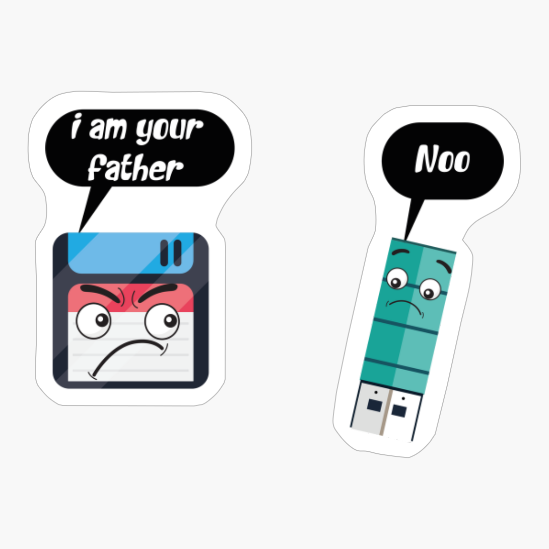 Iam Your Father Nooo Funny Nerd/USB Floppy Disk I Am Your Father