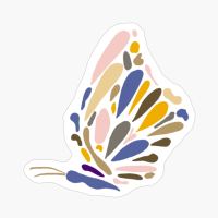 Butterfly In Profile, Blue