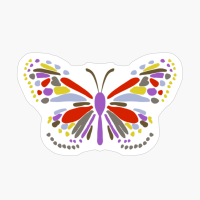 Exploded Butterfly, Purple