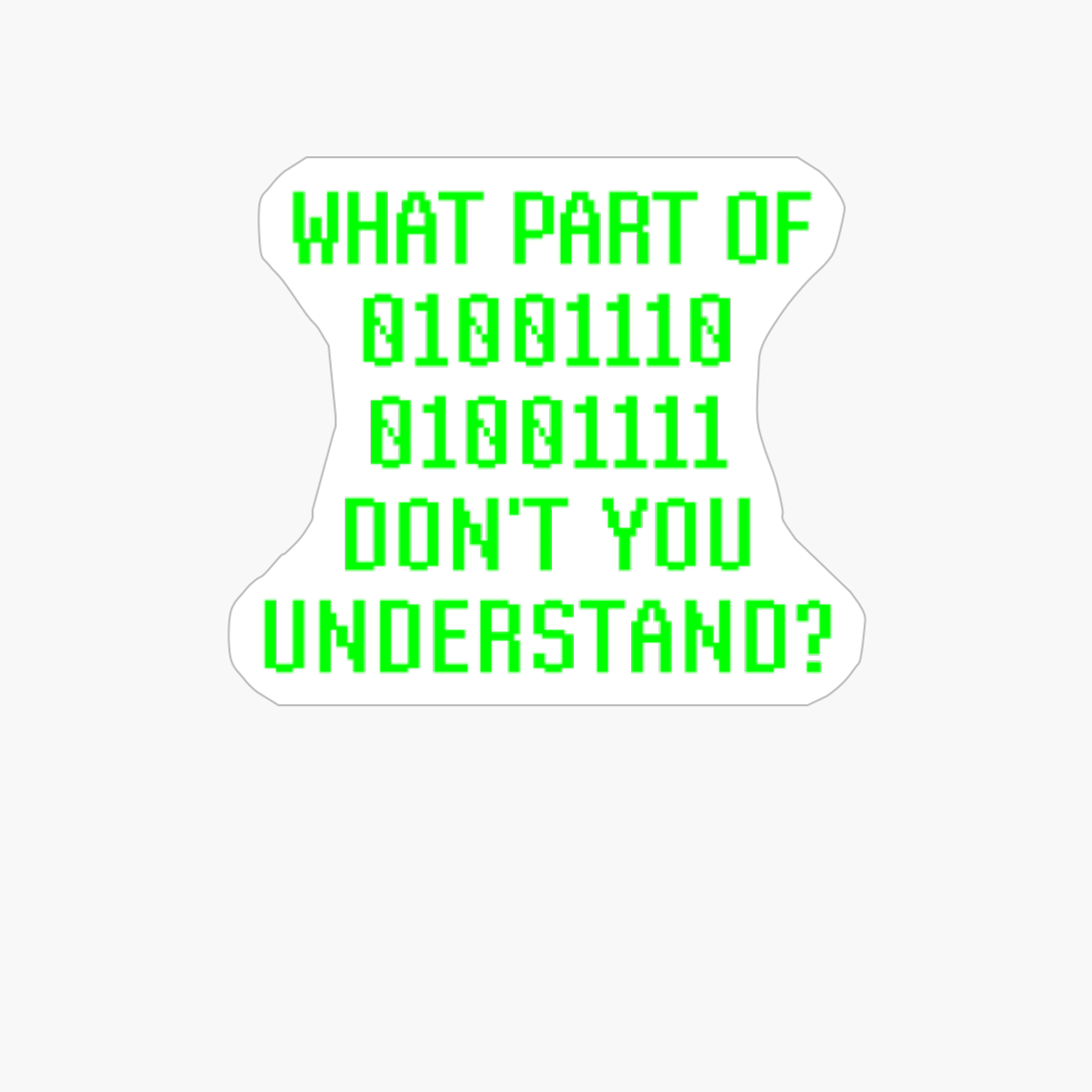 Funny Computer Programming Coding Coder Joke No In Binary