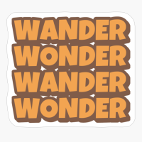 WANDER WONDER WANDER WONDERCopy Of Black Design