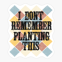 I Dont Remember Planting This Retro Colorful Square Sunset Tiles