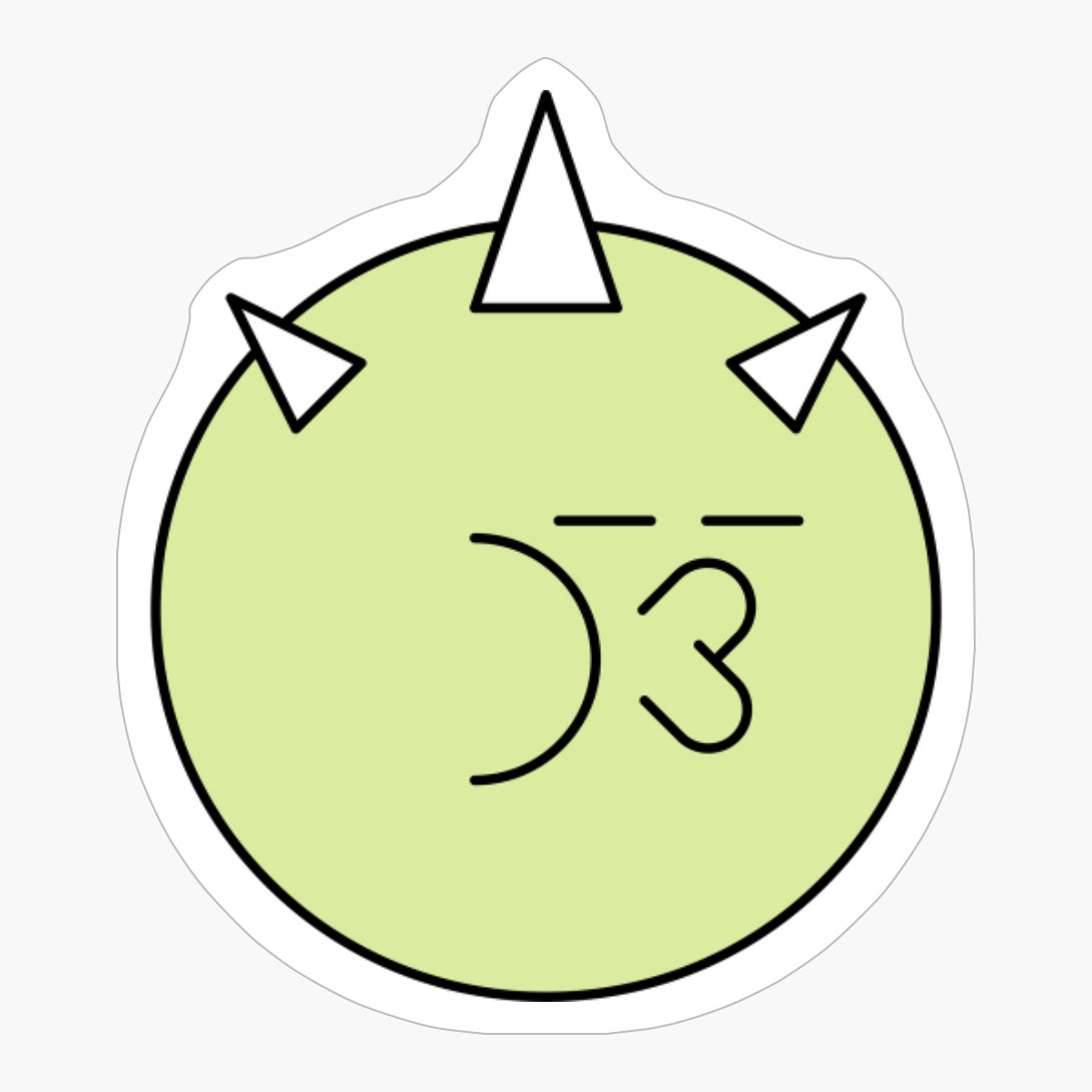 Kissing Green Cute Monster Emoji