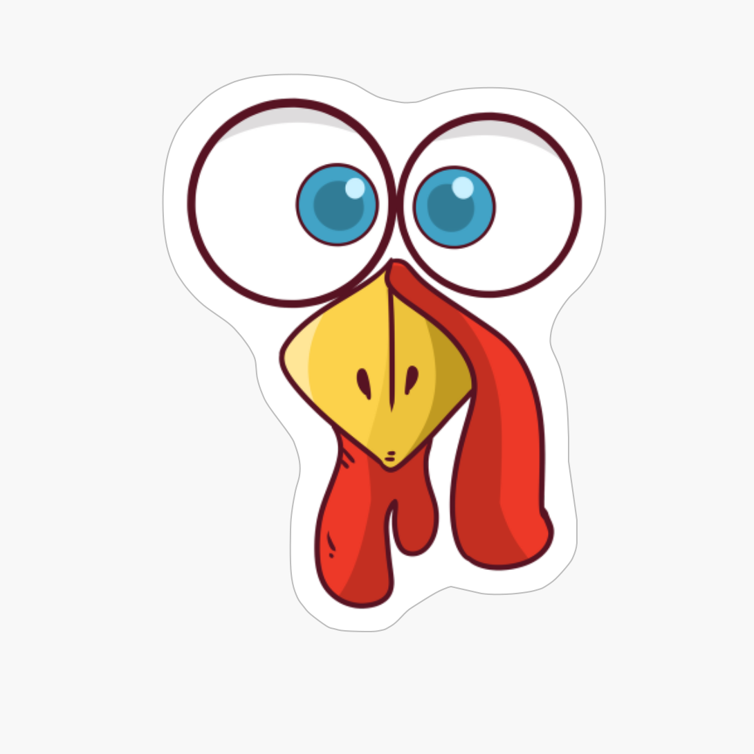 Funny Turkey Face Thanksgiving