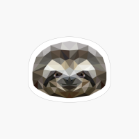 Cute Polygonal Patter Sloth Lover Gifts Ideas Men Women