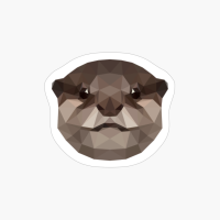 Cute Polygonal Pattern Otter Lover Gifts Ideas Men Women