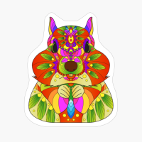 Boho Native American Mandala Chipmunk Yoga Meditation