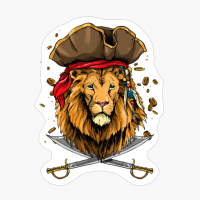 Pirate Lion Jolly Roger Halloween Costume Christmas Gift