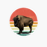 Retro Vintage Bison Shirt Bison Gifts For Women And Men