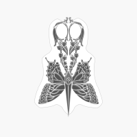 Goth Butterfly Scissors Goth Girl Hairdresser Hustler