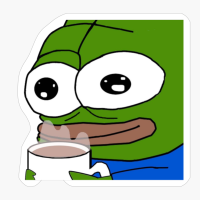 Coffee Pepe The Frog, Pepe The Frog Taking Coffee, Pepe The Frog Addicted To Coffee